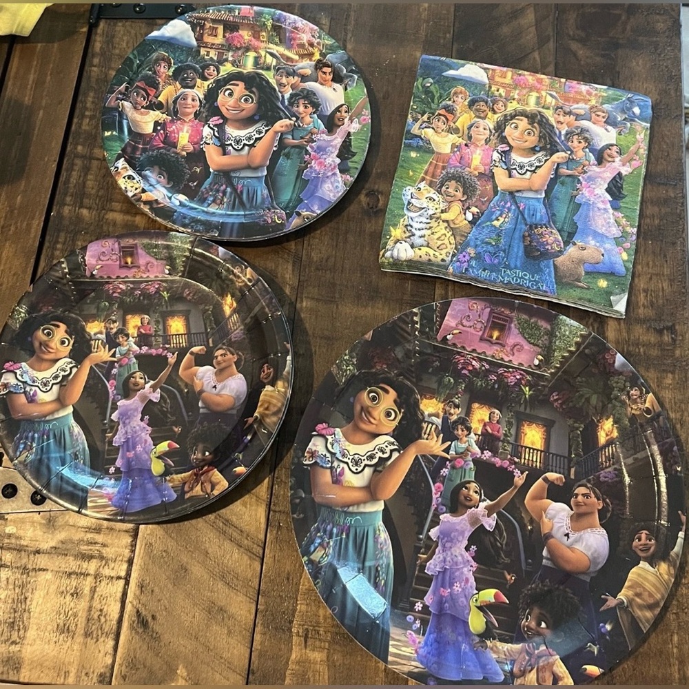 Encanto Birthday Party Supplies for Kids Decorations Plates Napkins
